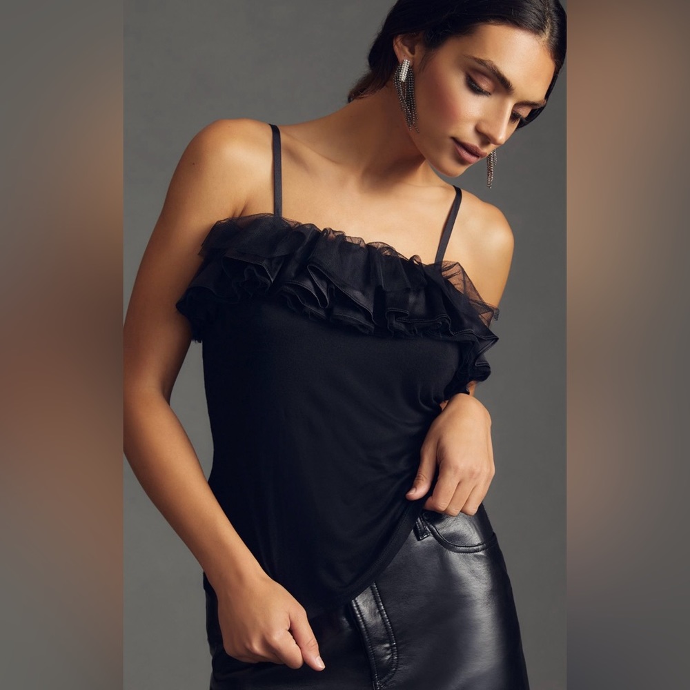 Sunday in Brooklyn Ruffled Off-The-Shoulder Top - Picture 4 of 12